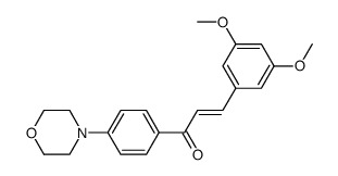 3-(3,5-dimethoxyphenyl)-1-(4-morpholinophenyl)-2-propen-1-one结构式