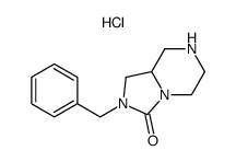 2-benzylhexahydroimidazo[1,5-a]pyrazin-3(2H)-one hydrochloride structure