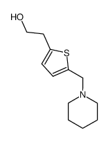 2-(5-piperidinomethyl-[2]thienyl)-ethanol结构式