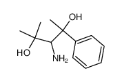 3-amino-2-methyl-4-phenyl-pentane-2,4-diol结构式