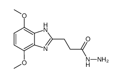 3-(4,7-dimethoxy-1H-benzimidazol-2-yl)-propionic acid hydrazide Structure