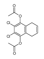 5,8-diacetoxy-6,7-dichloro-1,4-dihydro-naphthalene Structure