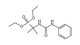 [α-(N'-phenyl-ureido)-isopropyl]-phosphonic acid diethyl ester Structure