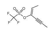 hex-2-en-4-yn-3-yl trifluoromethanesulfonate结构式