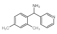 1-(2,4-dimethylphenyl)-1-(3-pyridinyl)methanamine结构式