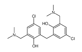 4-chloro-2-[[5-chloro-3-[(dimethylamino)methyl]-2-hydroxyphenyl]methyl]-6-[(dimethylamino)methyl]phenol Structure