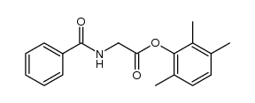 2,3,6-trimethylphenyl 2-benzamidoacetate Structure