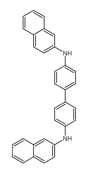 N4,N4'-DI-NAPHTHALEN-2-YL-BIPHENYL-4,4'-DIAMINE Structure