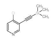 2-(4-chloropyridin-3-yl)ethynyl-trimethylsilane结构式