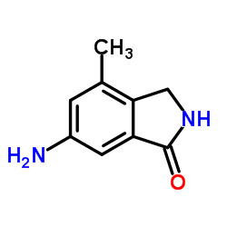 6-Amino-4-methyl-1-isoindolinone结构式