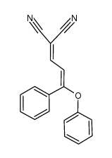 trans-1,1-dicyano-4-phenoxy-4-phenylbuta-1,3-diene Structure