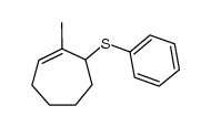 1-Methyl-7-phenylthiocyclohept-1-ene结构式