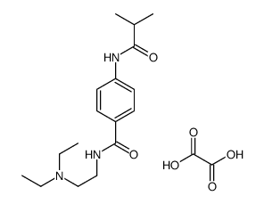 diethyl-[2-[[4-(2-methylpropanoylamino)benzoyl]amino]ethyl]azanium,2-hydroxy-2-oxoacetate结构式