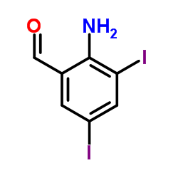 2-Amino-3,5-diiodobenzaldehyde Structure