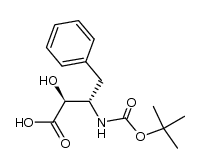 (2S,3S)-3-[(t-butoxycarbonyl)amino]-2-hydroxy-4-phenylbutyric acid Structure