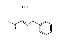 N-benzyl-N'-methylacetamidinium chloride结构式