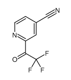 2-(2,2,2-trifluoroacetyl)pyridine-4-carbonitrile Structure