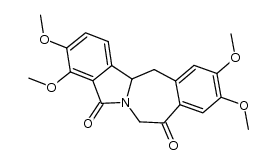 13,13a-dihydro-3,4,10,11-tetramethoxyisoindolo[1,2-b][3]benzazepine-5,8(7H)-dione结构式