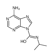 6-Amino-N-isopropyl-9H-purine-9-carboxamide结构式