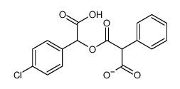 3-[carboxy-(4-chlorophenyl)methoxy]-3-oxo-2-phenylpropanoate结构式