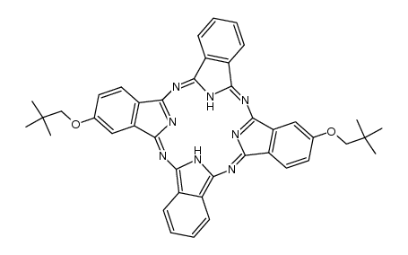 2,16-dineopentoxyphthalocyanine Structure