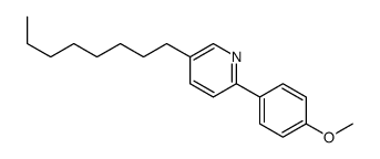 2-(4-methoxyphenyl)-5-octylpyridine结构式