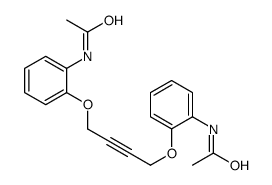 N-[2-[4-(2-acetamidophenoxy)but-2-ynoxy]phenyl]acetamide Structure