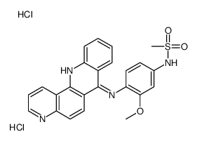 N-[4-(benzo[b][1,7]phenanthrolin-7-ylamino)-3-methoxyphenyl]methanesulfonamide,dihydrochloride结构式