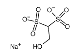 2-hydroxy-ethane-1,1-disulfonic acid, disodium-salt结构式