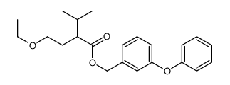(3-phenoxyphenyl)methyl 2-(2-ethoxyethyl)-3-methylbutanoate结构式