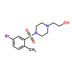 2-{4-[(5-Bromo-2-methylphenyl)sulfonyl]-1-piperazinyl}ethanol图片