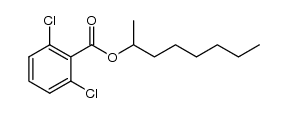 octan-2-yl-2,6-dichlorobenzoate结构式