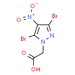 2-(3,5-dibromo-4-nitro-1H-pyrazol-1-yl)acetic acid Structure