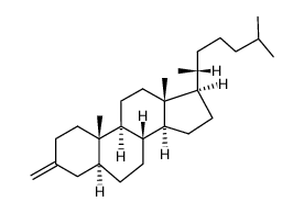 (8R,9S,10S,13R,14S,17R)-10,13-dimethyl-3-methylene-17-((R)-6-methylheptan-2-yl)hexadecahydro-1H-cyclopenta[a]phenanthrene结构式