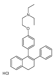 N,N-diethyl-2-[4-(2-phenyl-3,4-dihydronaphthalen-1-yl)phenoxy]ethanamine,hydrochloride Structure