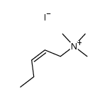 trimethyl-pent-2c-enyl-ammonium, iodide Structure