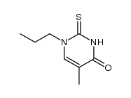 5-methyl-1-propyl-2-thioxo-2,3-dihydro-1H-pyrimidin-4-one结构式