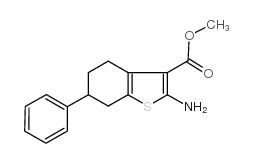 methyl 2-amino-6-phenyl-4,5,6,7-tetrahydro-1-benzothiophene-3-carboxylate结构式