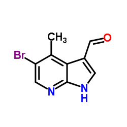 5-Bromo-4-Methyl-7-azaindole-3-carbaldehyde结构式