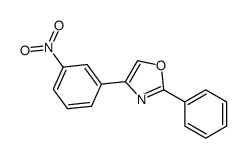 4-(3-nitrophenyl)-2-phenyl-1,3-oxazole结构式