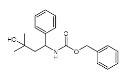 benzyl (3-hydroxy-3-methyl-1-phenylbutyl)carbamate结构式