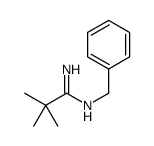 N'-benzyl-2,2-dimethylpropanimidamide结构式