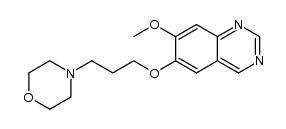 7-methoxy-6-(3'-N-morpholino)propoxyquinazoline结构式