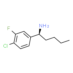 (1S)-1-(4-CHLORO-3-FLUOROPHENYL)PENTYLAMINE Structure