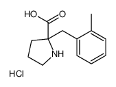 (R)-2-(2-METHYLBENZYL)PYRROLIDINE-2-CARBOXYLIC ACID HYDROCHLORIDE Structure
