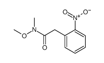 N-Methoxy-N-Methyl-2-(2-Nitrophenyl)Acetamide Structure