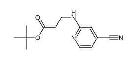 tert-butyl N-(4-cyanopyridin-2-yl)-beta-alaninate结构式