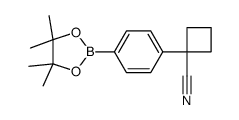 1-[4-(4,4,5,5-四甲基-[1,3,2]二噁硼烷-2-基)-苯基]-环丁烷甲腈结构式