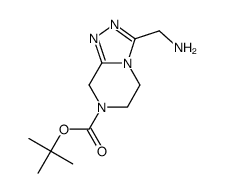 3-Aminomethyl-5,6-dihydro-8H-[1,2,4]triazolo[4,3-a]pyrazine-7-carboxylicacidtert-butylester Structure