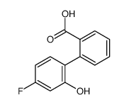2-(4-fluoro-2-hydroxyphenyl)benzoic acid结构式